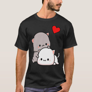 Camiseta Peach Cat e Goma Love Nunca Falham em T-Shir Clás