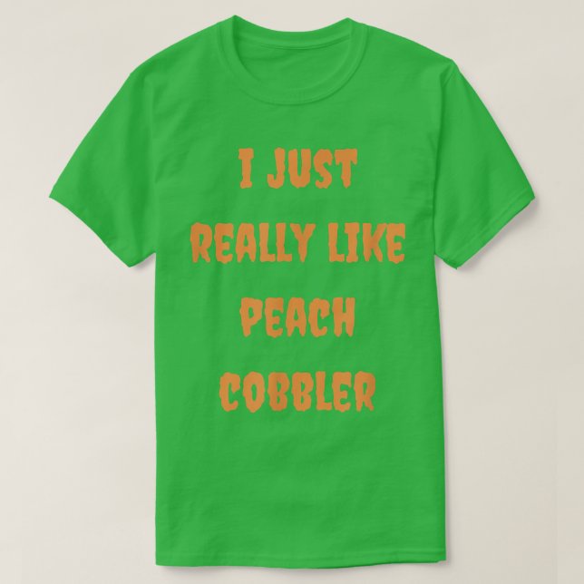 Camiseta Peach Cobbler Baking Foodie Baker Halloween (Frente do Design)