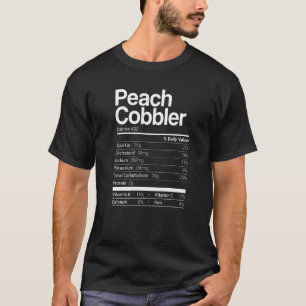 Camiseta Peach Cobbler Nutrition Facts 2021 , Ação de Graça