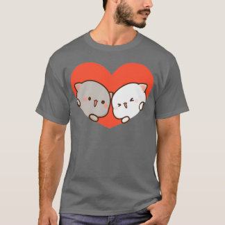 Camiseta Peach e Goma Mochi Cat Love 1