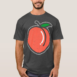 Camiseta Peach Fruta Lover Vegan Vegetarian Healthare Premi