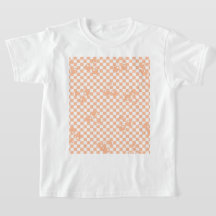 Peach Fuzz Cherry Gingham Patterno