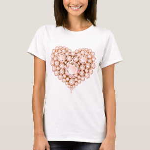 Camiseta Peach Heart Gems