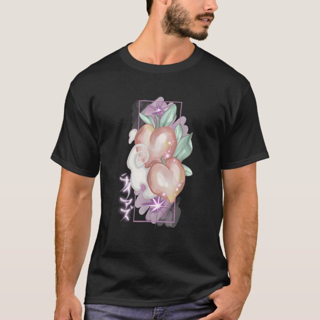 Camiseta Peach Japanese tattoo design (Frente)