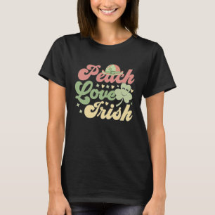 Camiseta Peach Love Irish Saint Patricks Days C Shamrock