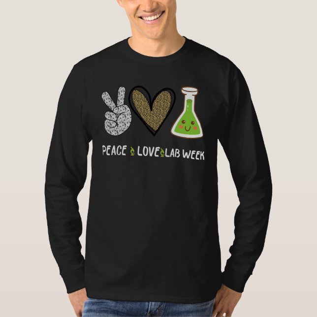 Camiseta Peach Love Lab Week 2022 Laboratory Tech Technolog (Frente)