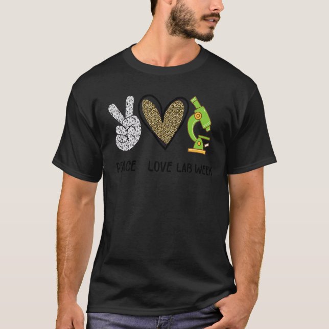 Camiseta Peach Love Lab Week 2022 Laboratory Tech Technolog (Frente)