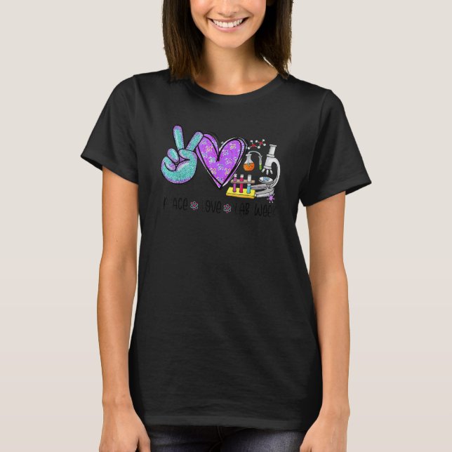 Camiseta Peach Love Lab Week 2022 Laboratory Tech Technolog (Frente)