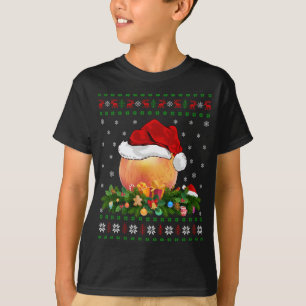 Camiseta Peach Lover Xmas Santa Hat Feia Peach Natal
