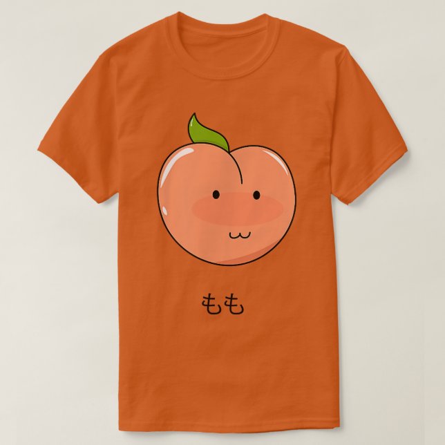 Camiseta Peach Momo Japonês Estilo Kawaii Otaku Estilo Boni (Frente do Design)