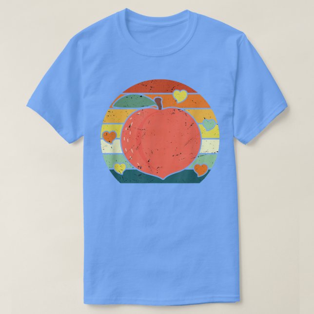 Camiseta Peach Retro Tropical Summer Peach Fruta (Frente do Design)