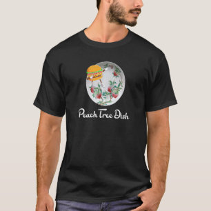 Camiseta Peach Tree Dish com Cheeseburger
