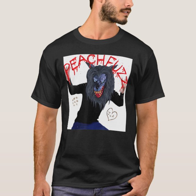 Camiseta Peachfuzzs - Máscaras de Lobisomens de Tee Posse (Frente)