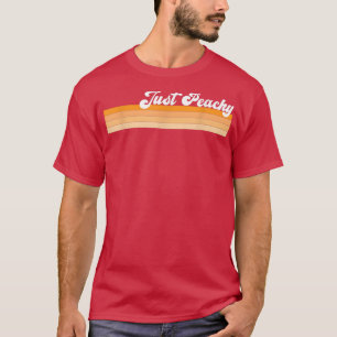 Camiseta Peachy Summer 70s Georgia Peaches Fruta Hippie Pea