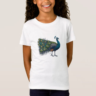 Camiseta Peacock bird Fine Jersey T Shirt