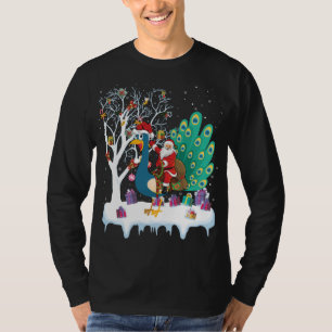 Camiseta Peacock Bird Lover Xmas Gift Papais noeis Andando