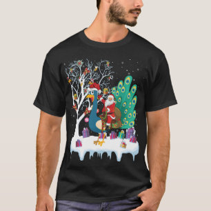 Camiseta Peacock Bird Lover Xmas Gift Papais noeis Andando