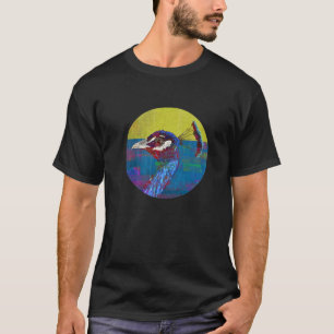 Camiseta Peacock Colorida Desenhando Pavimentos