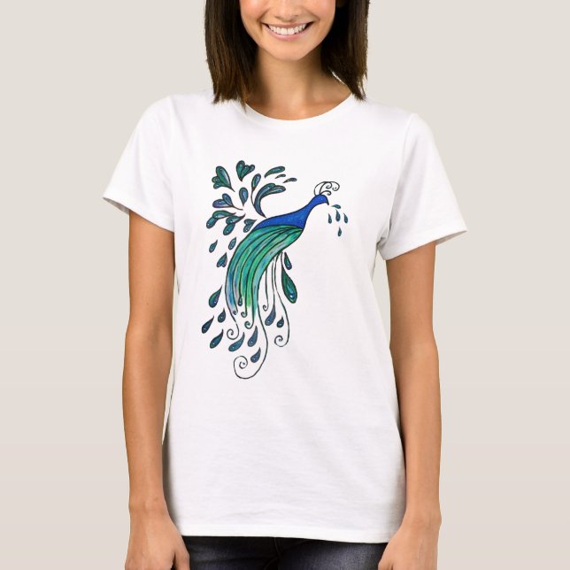Camiseta Peacock Design Tee (Frente)