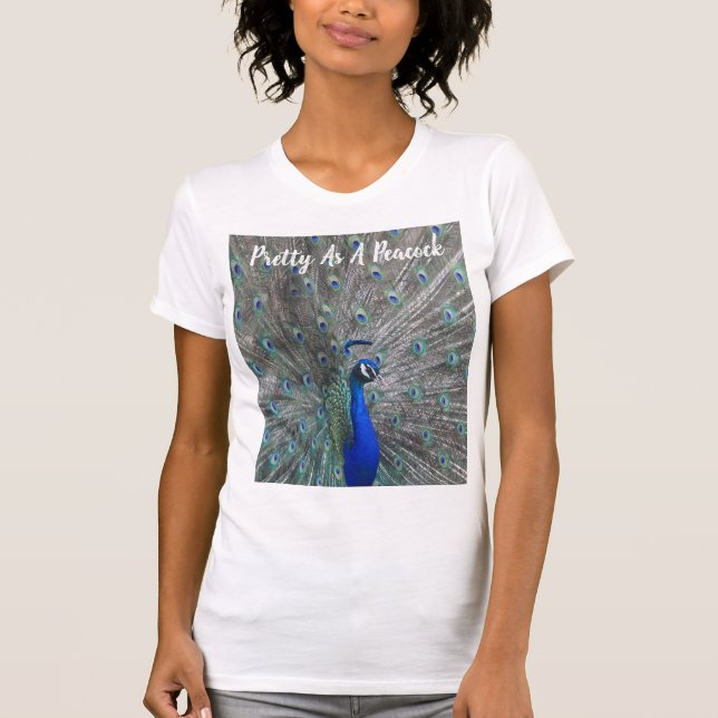 CAMISETA PEACOCK FOTO DE T-SHIRT MULHERES (Frente)