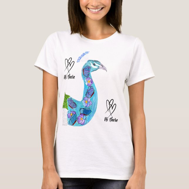 Camiseta Peacock Hi there (Frente)
