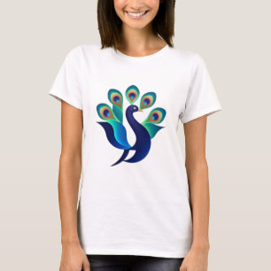 Camiseta Peacock majestoso - Cores do Elegance Tee