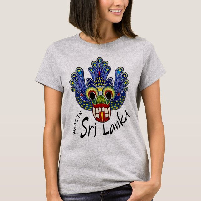 Camiseta Peacock Mask Sri Lanka (Frente)