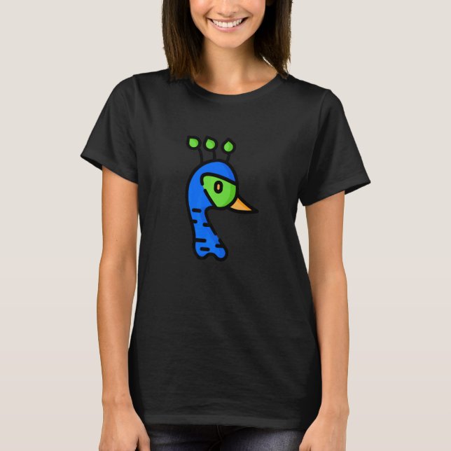 Camiseta Peacock Peafowl Peahen Print Feathers Bird   3 (Frente)