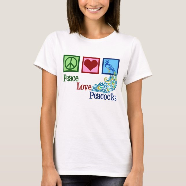 Camiseta Peacocks de Paz e Amor (Frente)