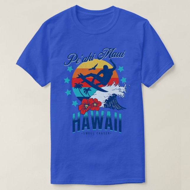 Camiseta Peahi Jaws Maui Hawaii Grande Onda Ondas Ondas Sur (Frente do Design)