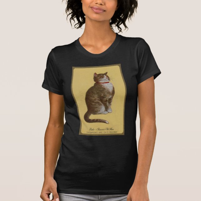 Camiseta Peake, o Velho Homem de Chessie tomcat (Frente)