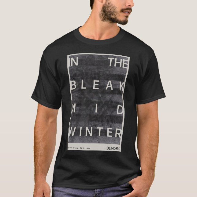 Camiseta Peaky Poster - Rustic Peaky Blinders inspirou post (Frente)