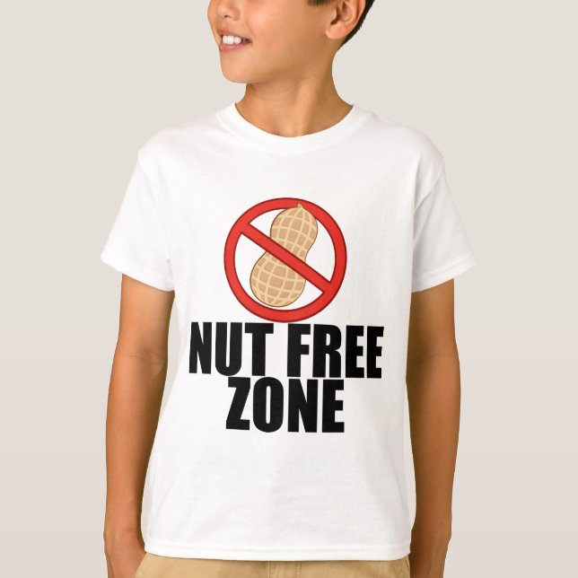 Camiseta Peanut Alergia Nut Free Kid (Frente)