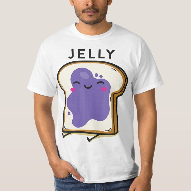 Camiseta Peanut Butter Jelly 2 Matching BFF Tees Best Frien (Frente)