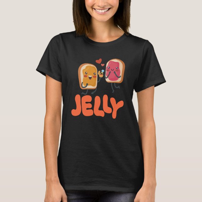 Camiseta Peanut Butter & Jelly Matching Couple Proposal (Frente)