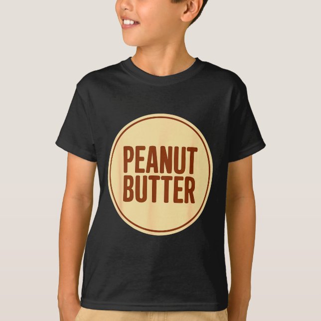 Camiseta Peanut Butter Shirt Adult Men Women Kids Jelly Cos (Frente)