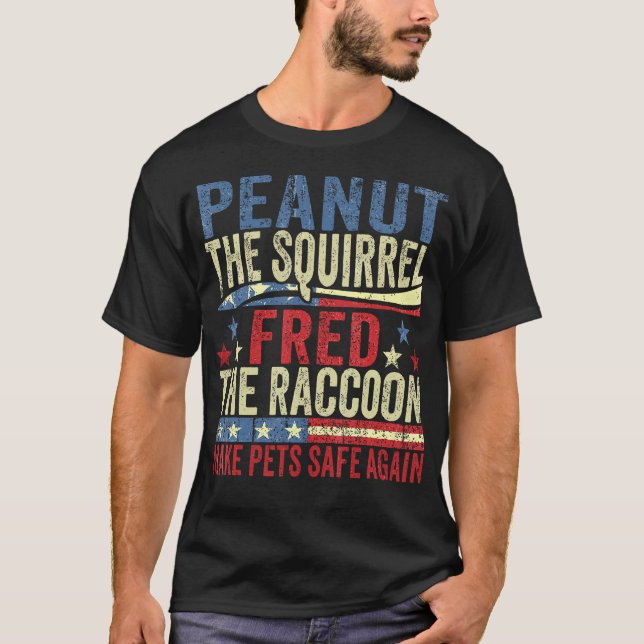 Camiseta Peanut Fred Raccoon Faz Pets Sa (Frente)