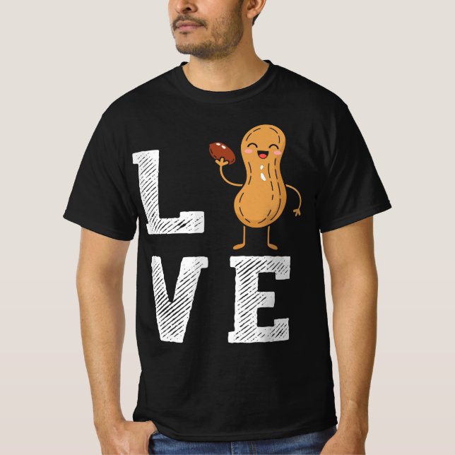 Camiseta Peanut Love - Peanut Lover Funny Peanut Cute Peanu (Frente)