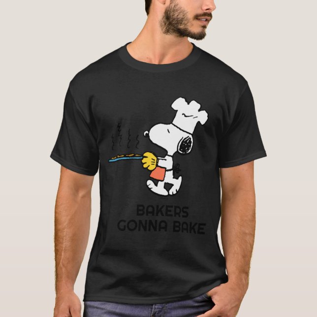 Camiseta Peanuts Baking Cookies  (Frente)