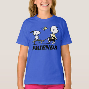 Camiseta PEANUTS Embarque de Skate para Amigos