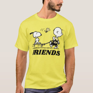 Camiseta PEANUTS   Embarque de Skate para Amigos
