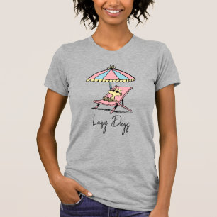 Camiseta PEANUTS Relaxamento de Woodstock na praia