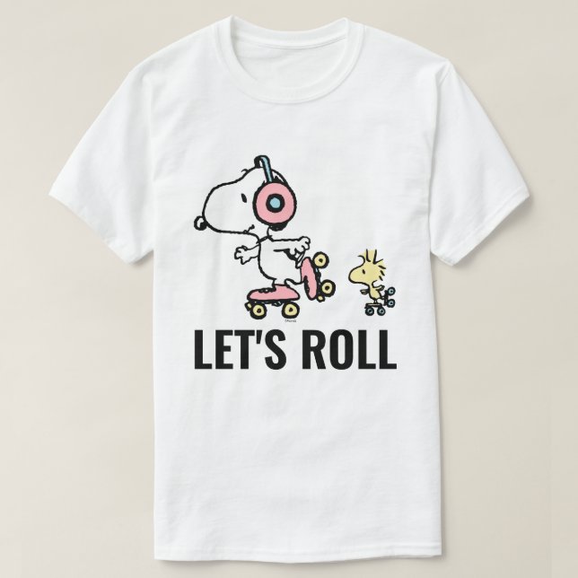 Camiseta PEANUTS | Snoopy & Woodstock | Roll de Vamos (Frente do Design)