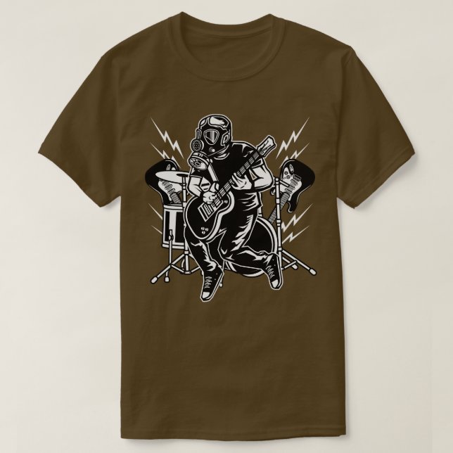 Camiseta Peão de Violão Apocalipse Rock (Frente do Design)