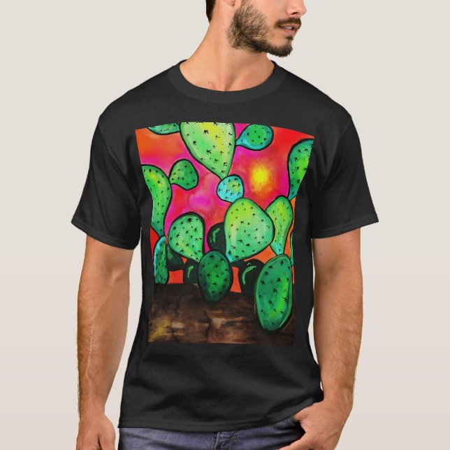 Camiseta Pear Cactus Prickly (Frente)