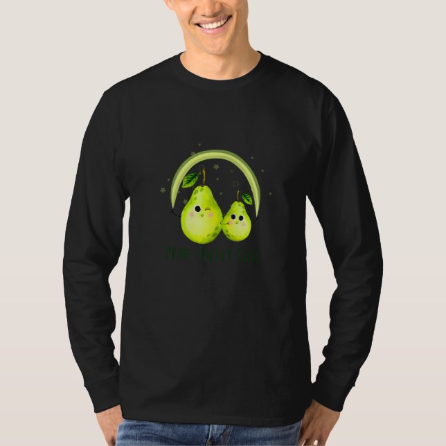 Camiseta Pear Fectly Cute   Pear Pun Jokes  Fruit Quote (Frente)