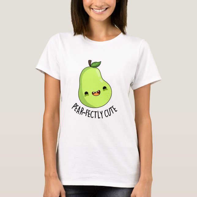 Camiseta Pear-freio de Fruta, em pedaços, (Frente)