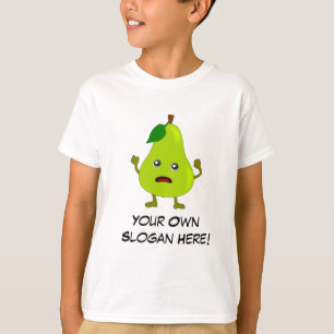 Camiseta Pear Incorreto com Slogan Personalizável