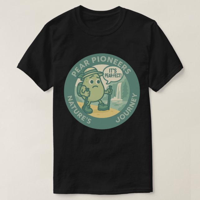 Camiseta Pear Pioneers Nature's Journey (Frente do Design)