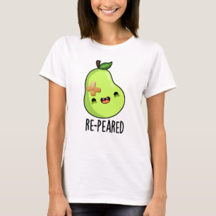 Camiseta Pear Pun Engraçado Novamente Fruta